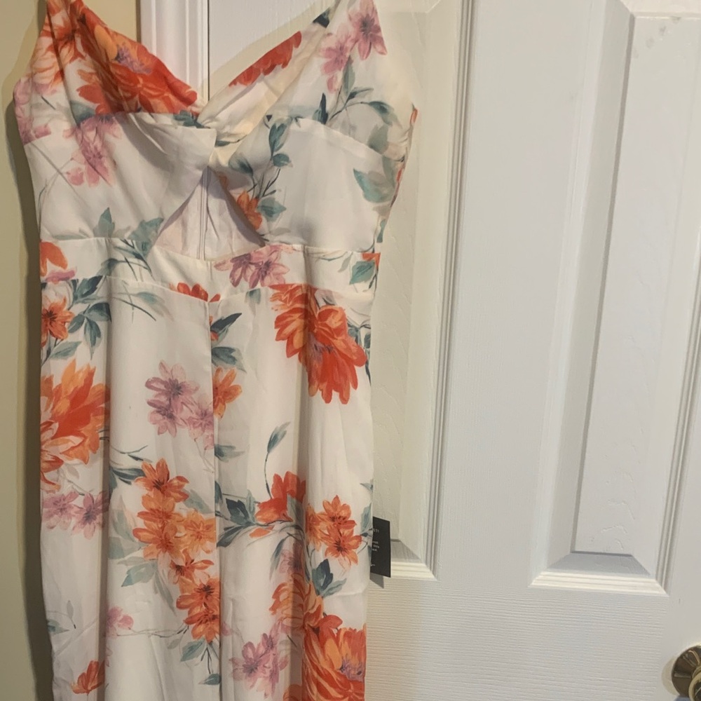 Lulu's Vibrant Floral Dress with Spaghetti Straps - Picture 8 of 8